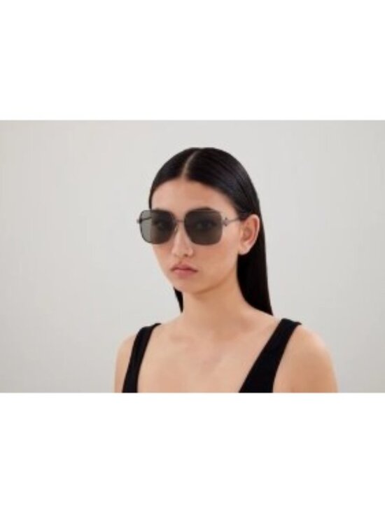 Bottega Veneta BV1199S 002 Sunglasses Gold Square Frame, Brown Lenses main image 10